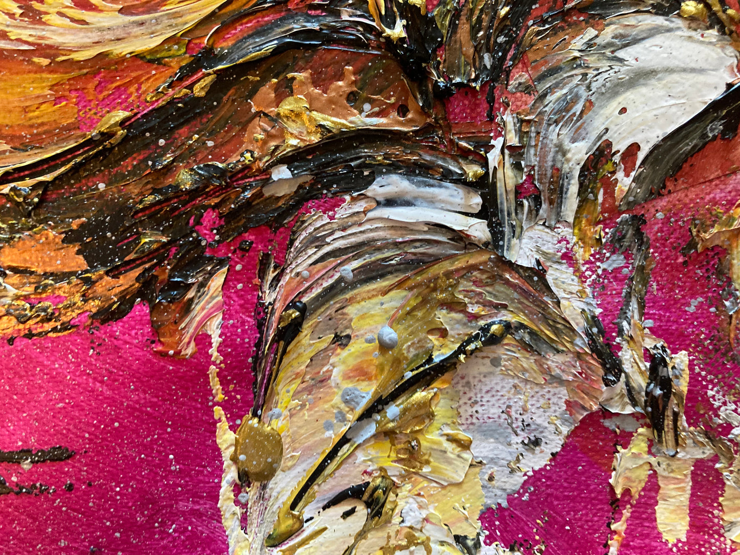 Violin Musician Violinist - Painting on canvas 30x60cm