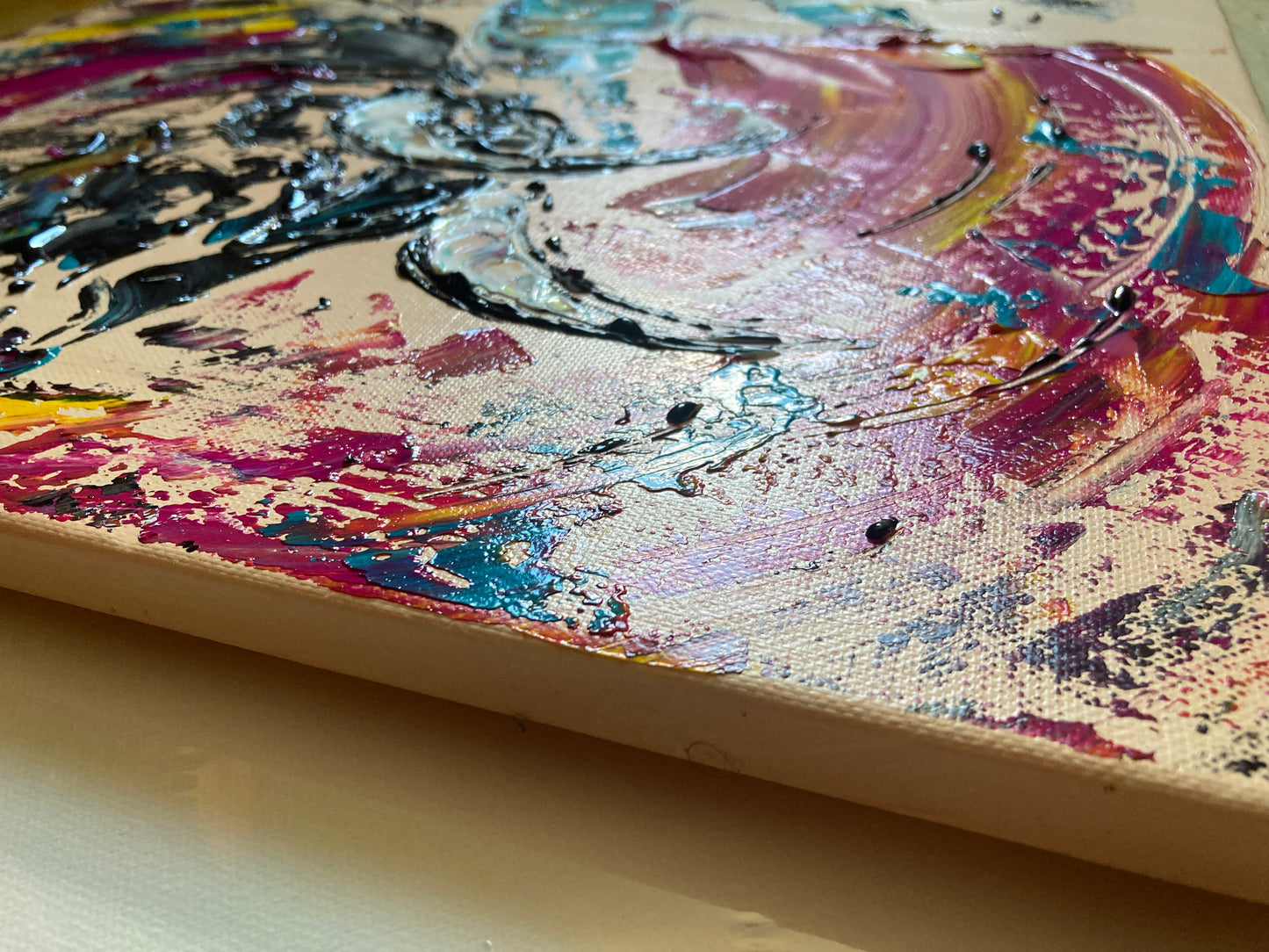 Bullfighter - Painting on canvas 55x46cm