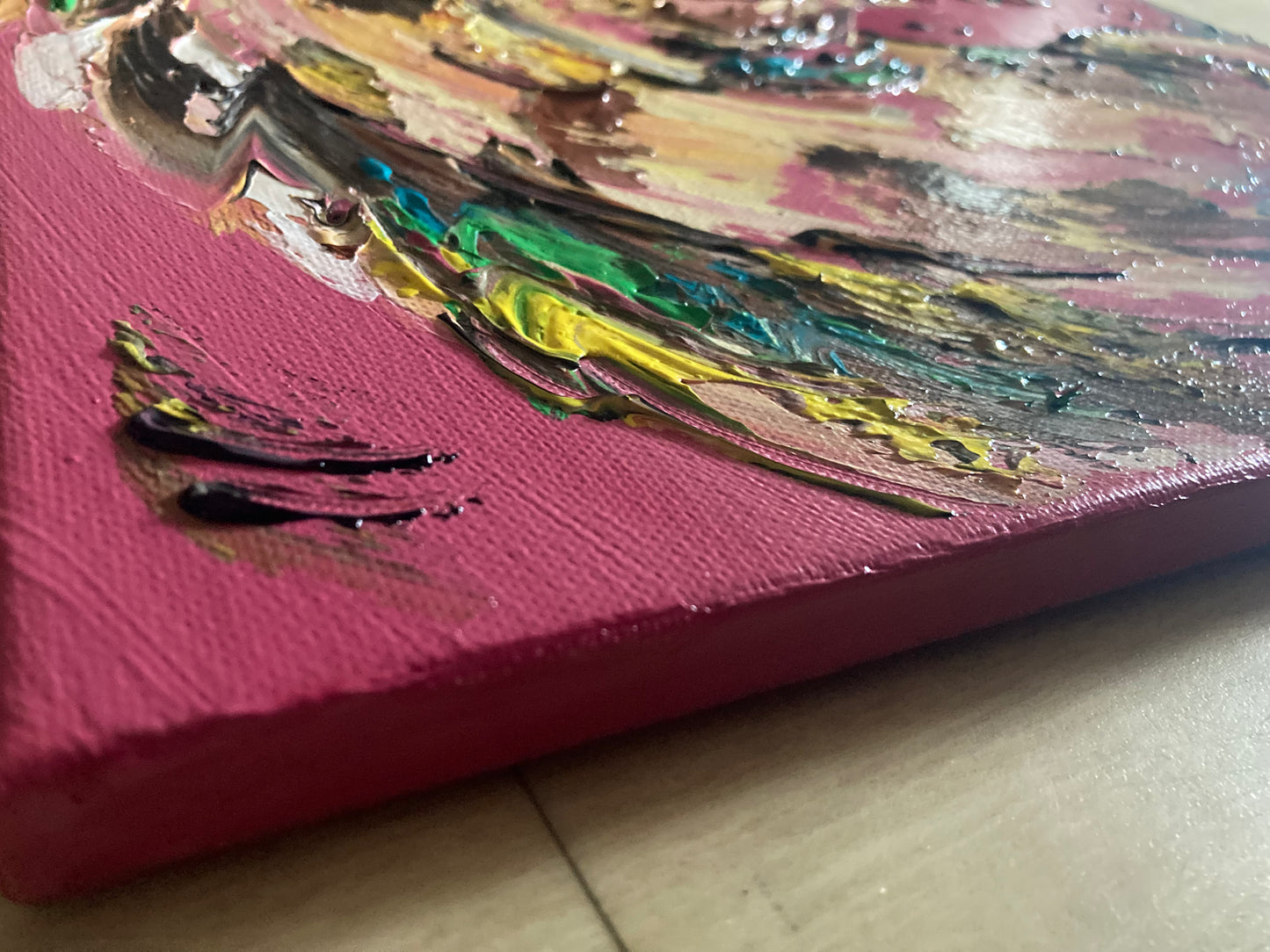 Horse Head - Painting on canvas 40x40cm