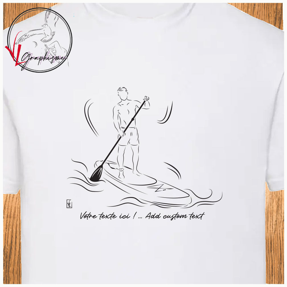 Paddle T-shirt personnalisé Création VLGraphisme Virginie Linard ©