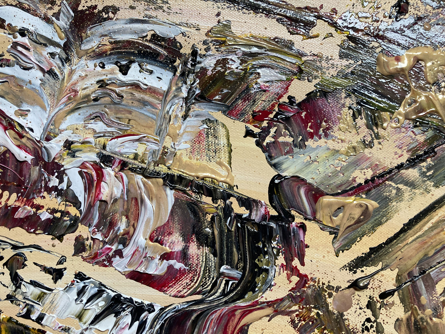 Pianiste- Peinture sur toile 55x46cm