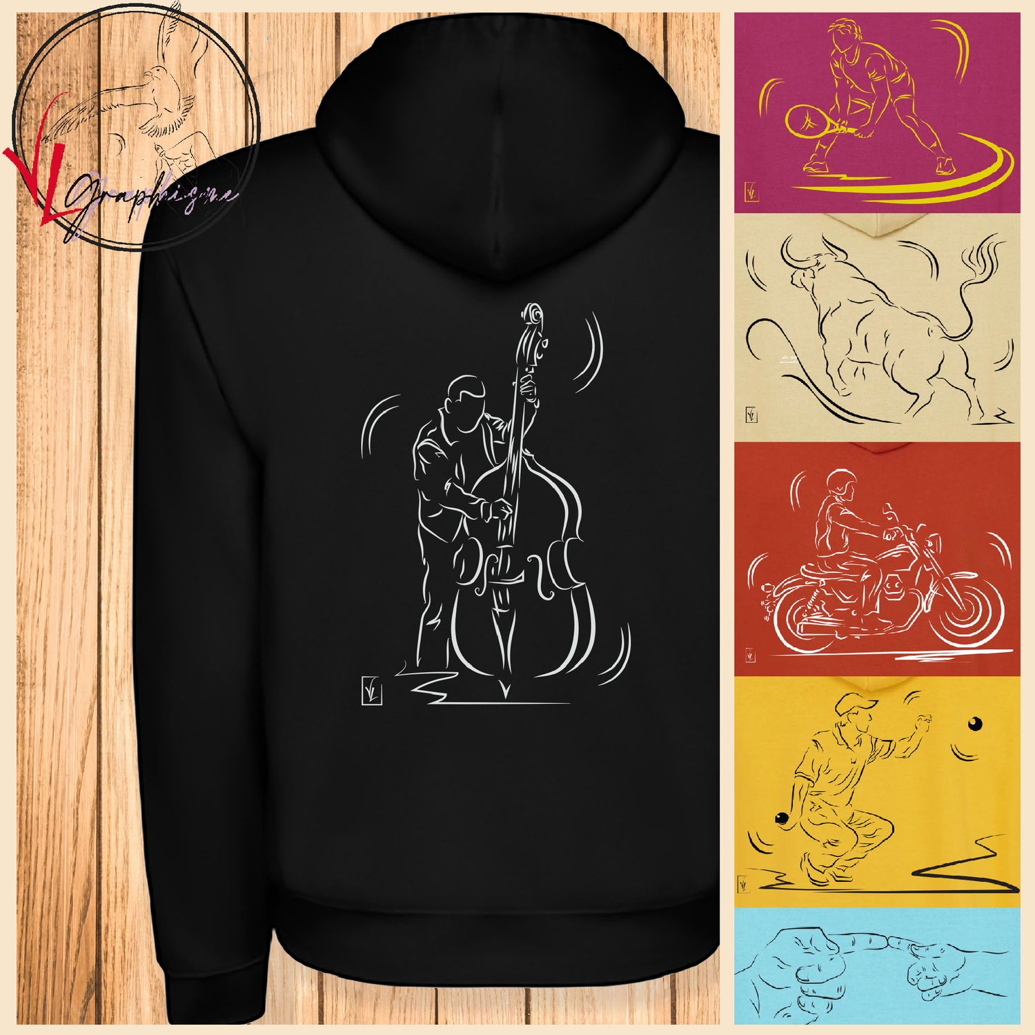 GRAPHISMES SUR SWEAT-SHIRT
