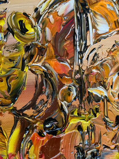 Tableau  musiciens Jazzy 55x46cm - Peinture originale sur Toile - VGL©