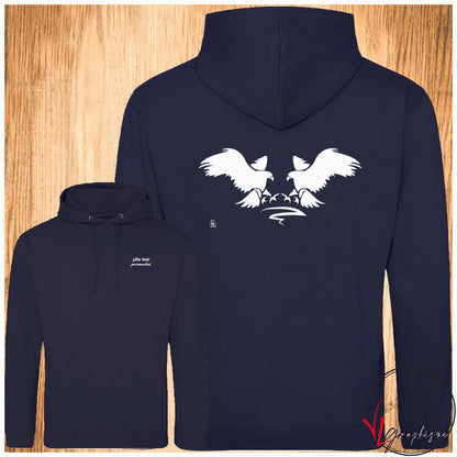 Aigles duo Sweat-shirt personnalisé Création VLGraphisme Virginie Linard ©