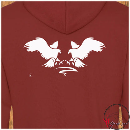 Aigles duo Sweat-shirt personnalisé Création VLGraphisme Virginie Linard ©