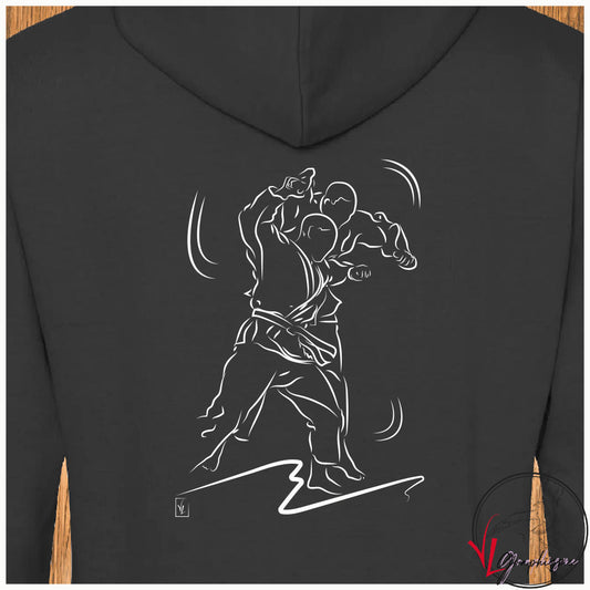 Arts Martiaux Judo Sport Sweat-shirt personnalisé Création VLGraphisme Virginie Linard ©