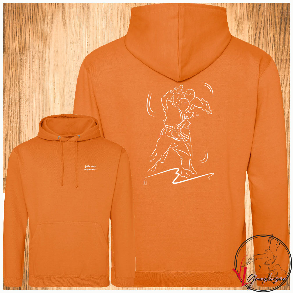 Arts Martiaux Judo Sport Sweat-shirt personnalisé Création VLGraphisme Virginie Linard ©