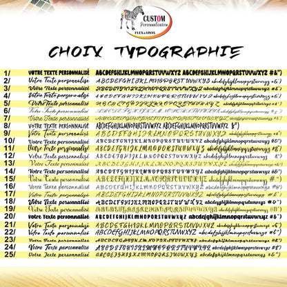 typographie pour flex thermocollant