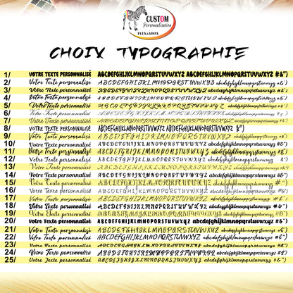 Your text of choice 1 line - 23 cm iron-on flex