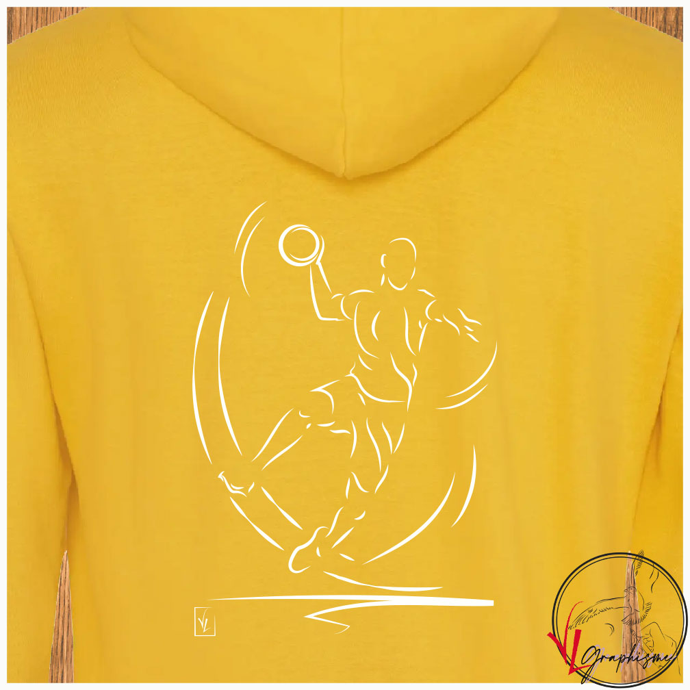 Handball Sport Sweat-shirt personnalisé Création VLGraphisme Virginie Linard ©