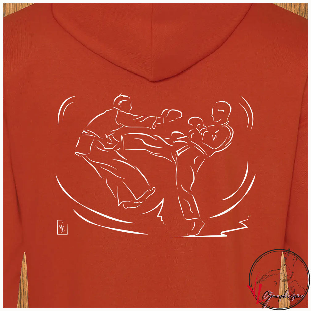 Jujitsu Arts Martiaux Sport Sweat-shirt personnalisé Création VLGraphisme Virginie Linard ©