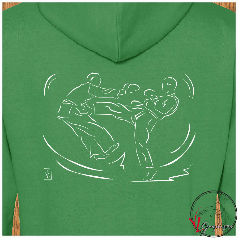 Jujitsu Arts Martiaux Sport Sweat-shirt personnalisé Création VLGraphisme Virginie Linard ©