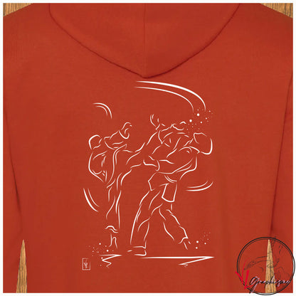 Jujitsu Arts Martiaux Portée Sport Sweat-shirt personnalisé Création VLGraphisme Virginie Linard ©