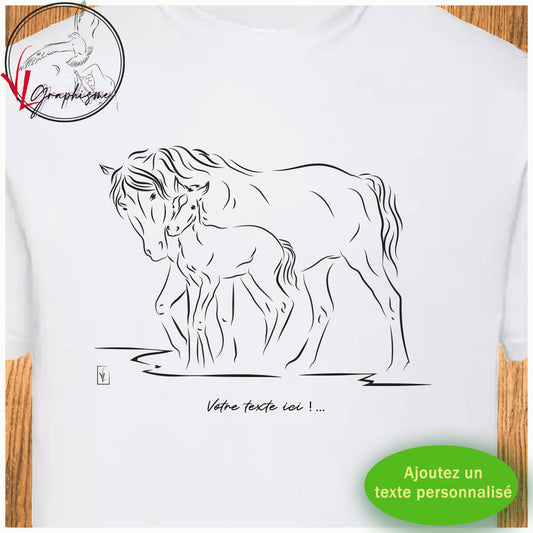 T-Shirt Jument et Poulain