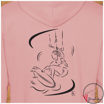 Kitesurf Saut Sport Sweat-shirt personnalisé Création VLGraphisme Virginie Linard ©