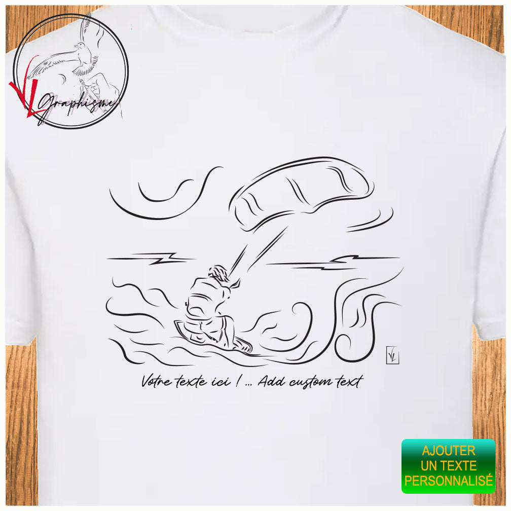 T-Shirt Kitesurf Vagues Sport