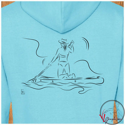 Paddle Femme Sport Sweat-shirt personnalisé Création VLGraphisme Virginie Linard ©