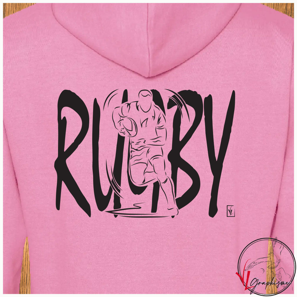 Rugby Sport Sweat-shirt personnalisé Création VLGraphisme Virginie Linard ©