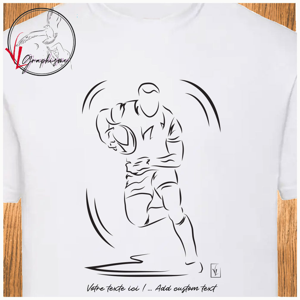 T-Shirt Rugby Course Sport