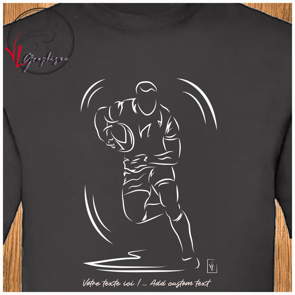 T-Shirt Rugby Course Sport