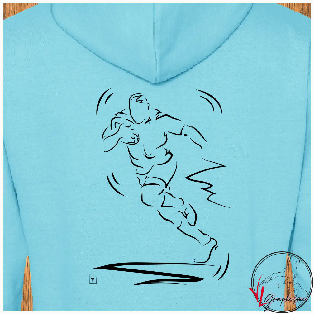 Rugby Go Sweat-shirt personnalisé Création VLGraphisme Virginie Linard ©