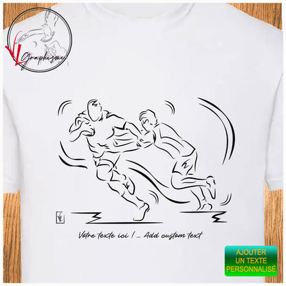 T-Shirt Rugby Placage Sport