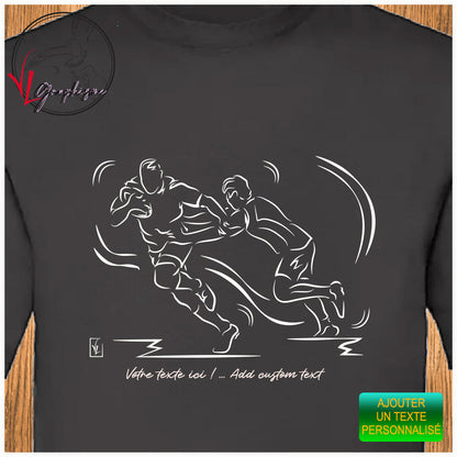 T-Shirt Rugby Placage Sport