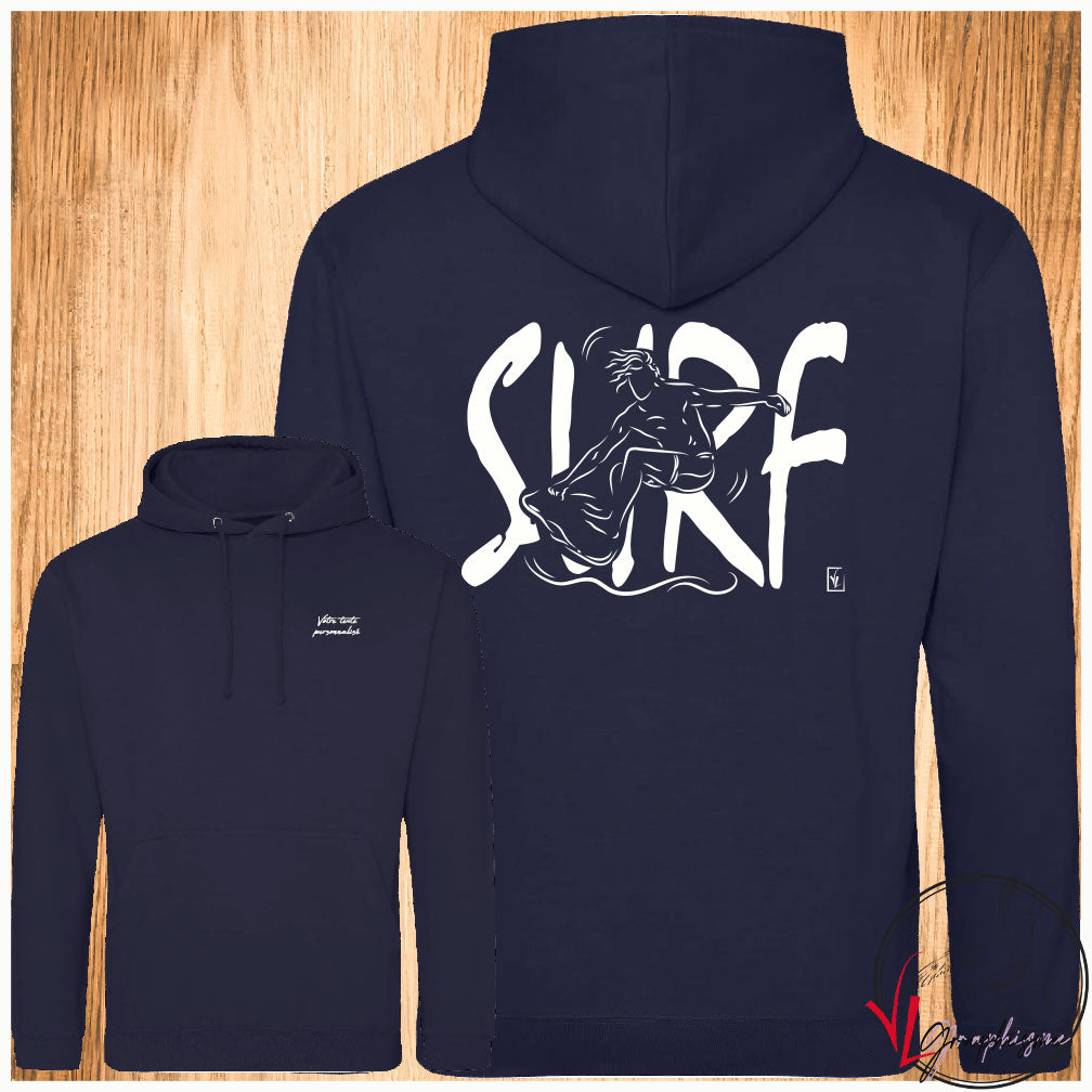 Surfer Sweat-shirt personnalisé Création VLGraphisme Virginie Linard ©