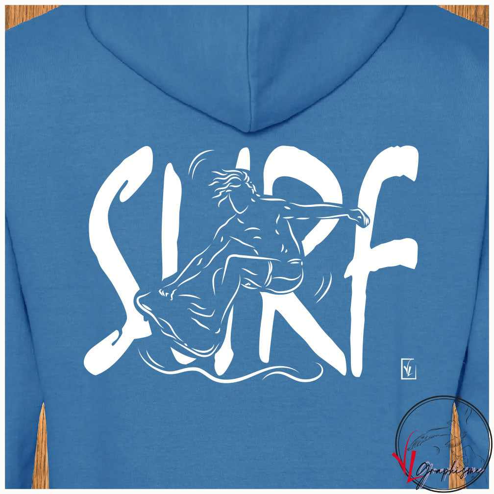 Surfer Sweat-shirt personnalisé Création VLGraphisme Virginie Linard ©