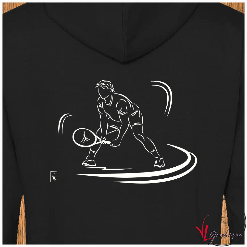 Tennis Sport Sweat-shirt personnalisé Création VLGraphisme Virginie Linard ©