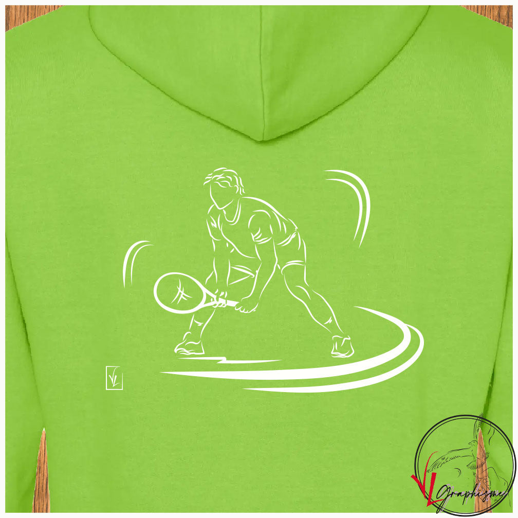 Tennis Sport Sweat-shirt personnalisé Création VLGraphisme Virginie Linard ©