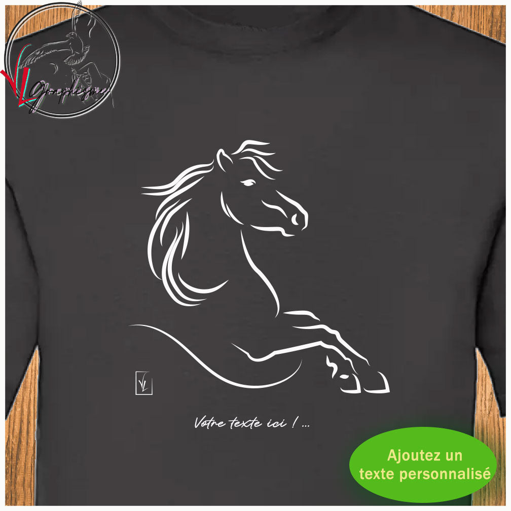 T-Shirt Cheval cabré