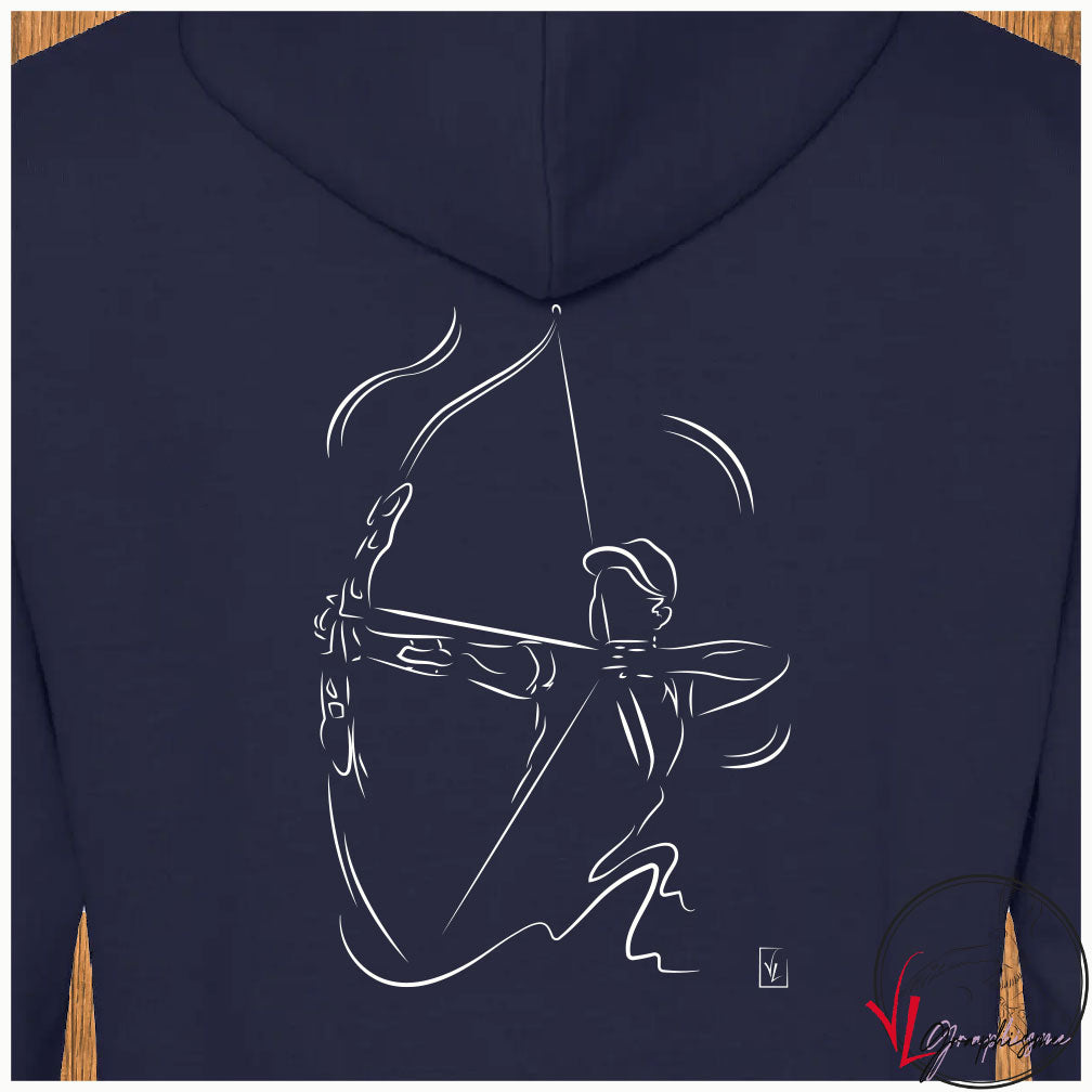 Tir à l'Arc Homme Sport Sweat-shirt personnalisé Création VLGraphisme Virginie Linard ©