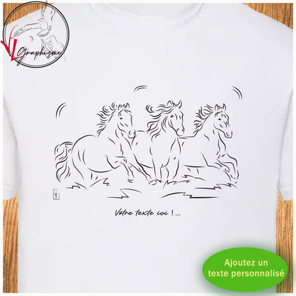 T-Shirt Troupeau chevaux