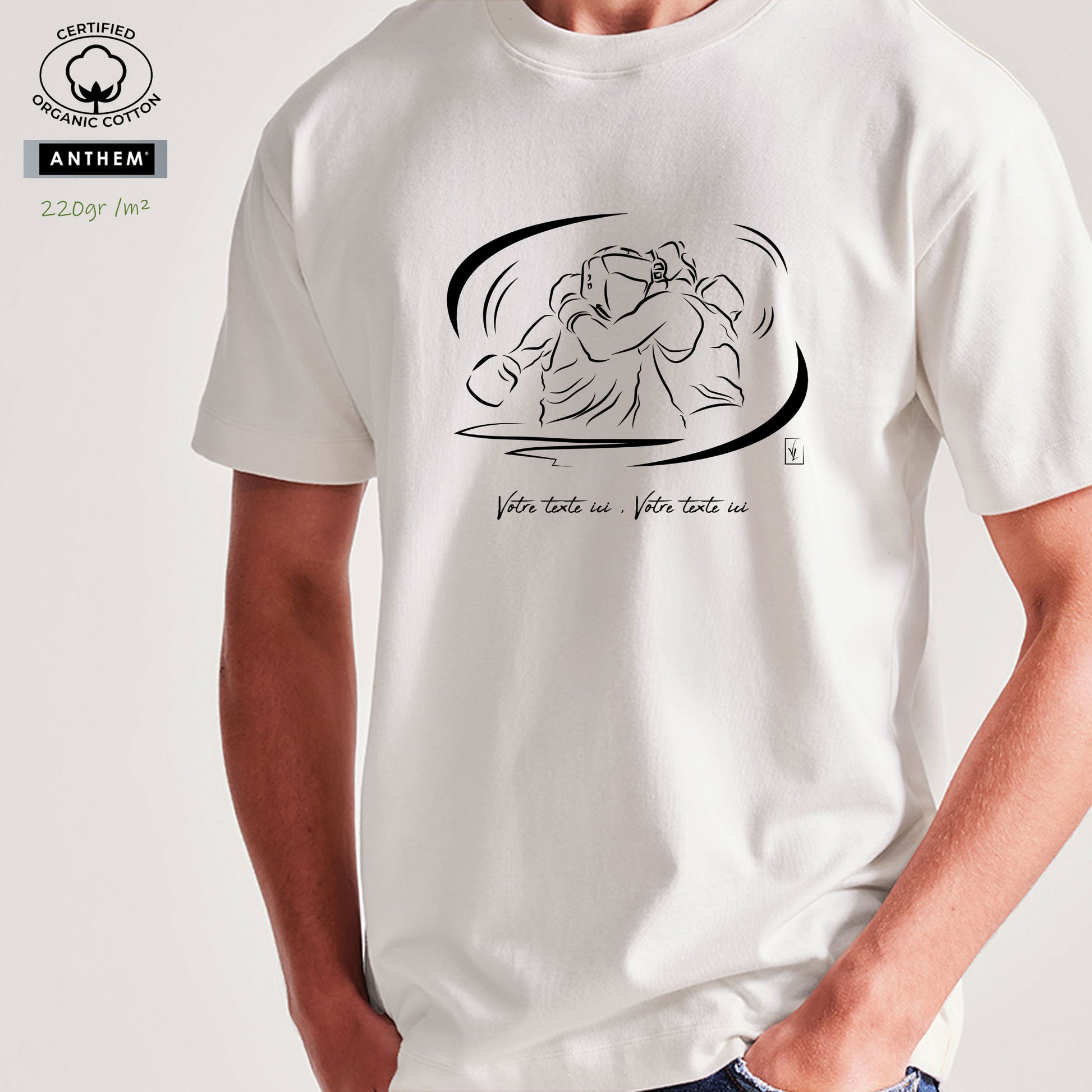 Boxe Personnalis Tee Shirt Homme Personnalisé Photo Shirt