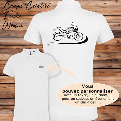 Polo moto harley vintage. Personnalisable.
