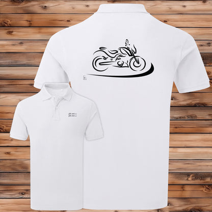 Polo moto harley vintage. Personnalisable.