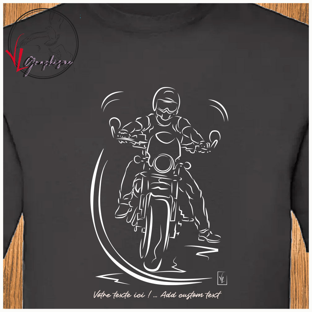 Tshirt la pause du motard