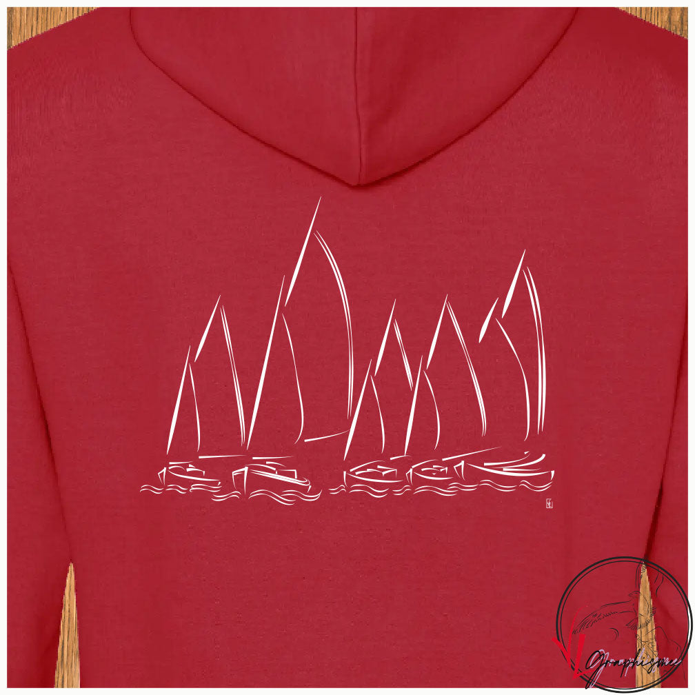 Voiliers Mer Océan Bateau Sweat-shirt personnalisé Création VLGraphisme Virginie Linard ©