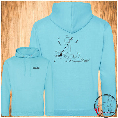 Paddle Sweat-shirt bleu personnalisé Création VLGraphisme Virginie Linard ©