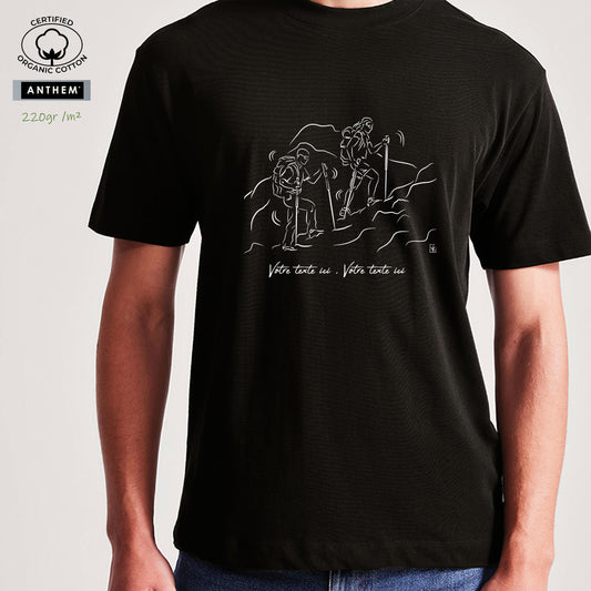 T-shirt Coton Bio Randonnée Trekking - Personnalisable