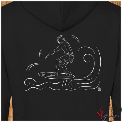 Surfer Surf Mer Océan Sweat-shirt personnalisé Création VLGraphisme Virginie Linard ©