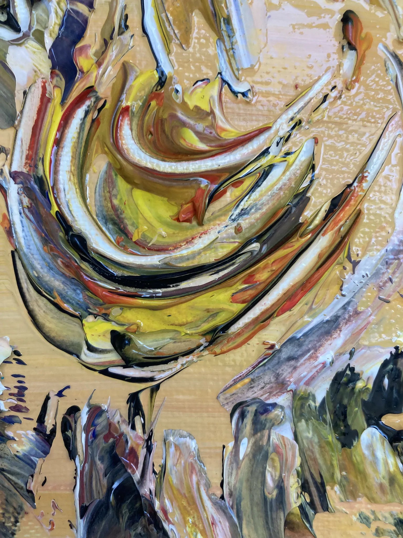 Détail corde, peinture camargue.