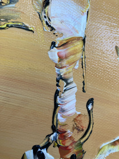 Détail cheval, peinture camargue.