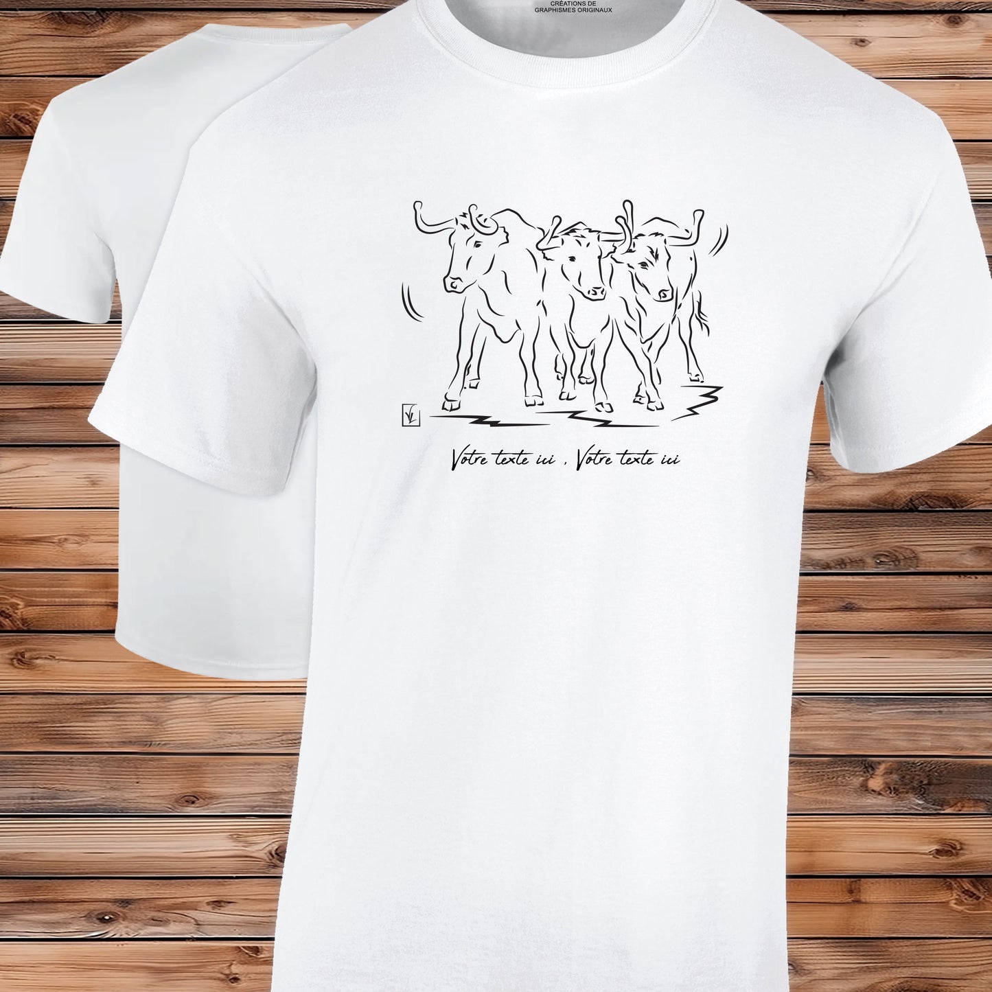 TShirt Stiere drei Kühe