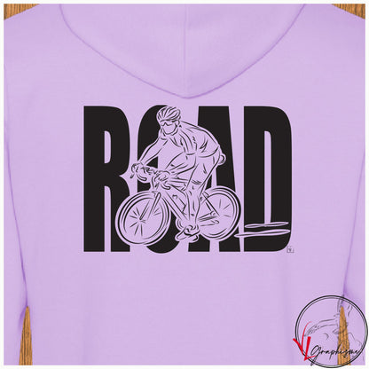 Vélo course road sweat shirt lavande à personnaliser virginielinard.com ©