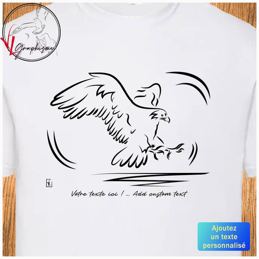 Golden eagle pose branch TShirt