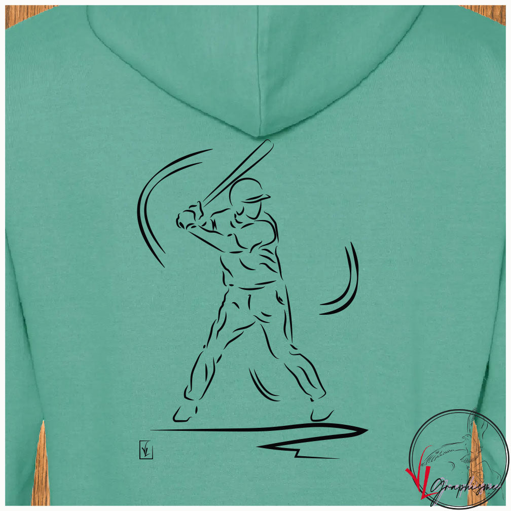 Baseball Sport Sweat-shirt personnalisé Création VLGraphisme Virginie Linard ©