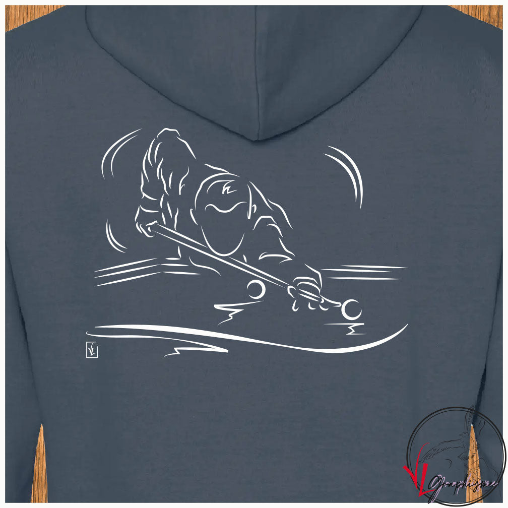 Billard Bille Blanche Sport Sweat-shirt personnalisé Création VLGraphisme Virginie Linard ©