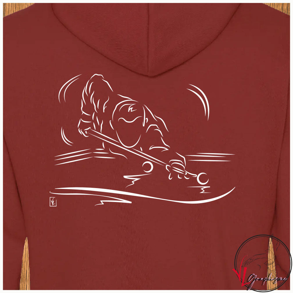 Billard Bille Blanche Sport Sweat-shirt personnalisé Création VLGraphisme Virginie Linard ©